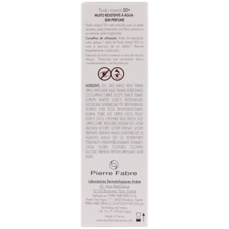 Avène Solar Fluido Mineral spf50+ 40ml - Avene