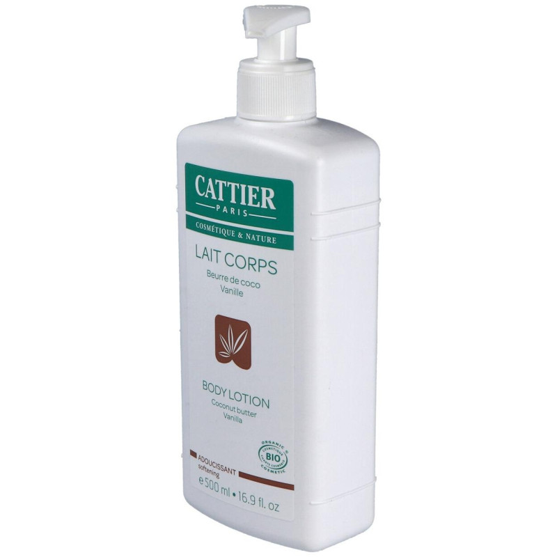 Leche Corporal Suavizante Coco y Vainilla Bio 500ml - Cattier