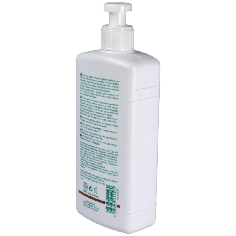 Leche Corporal Suavizante Coco y Vainilla Bio 500ml - Cattier