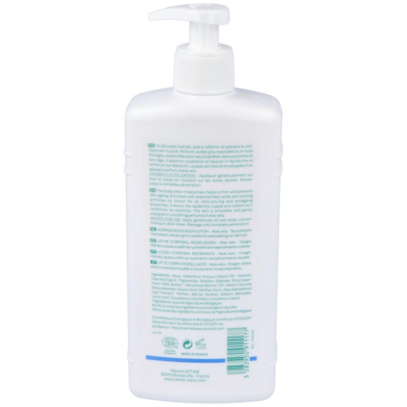 Leche Corporal Modeladora Aloe Vera y Onagra Bio 500ml - Cattier