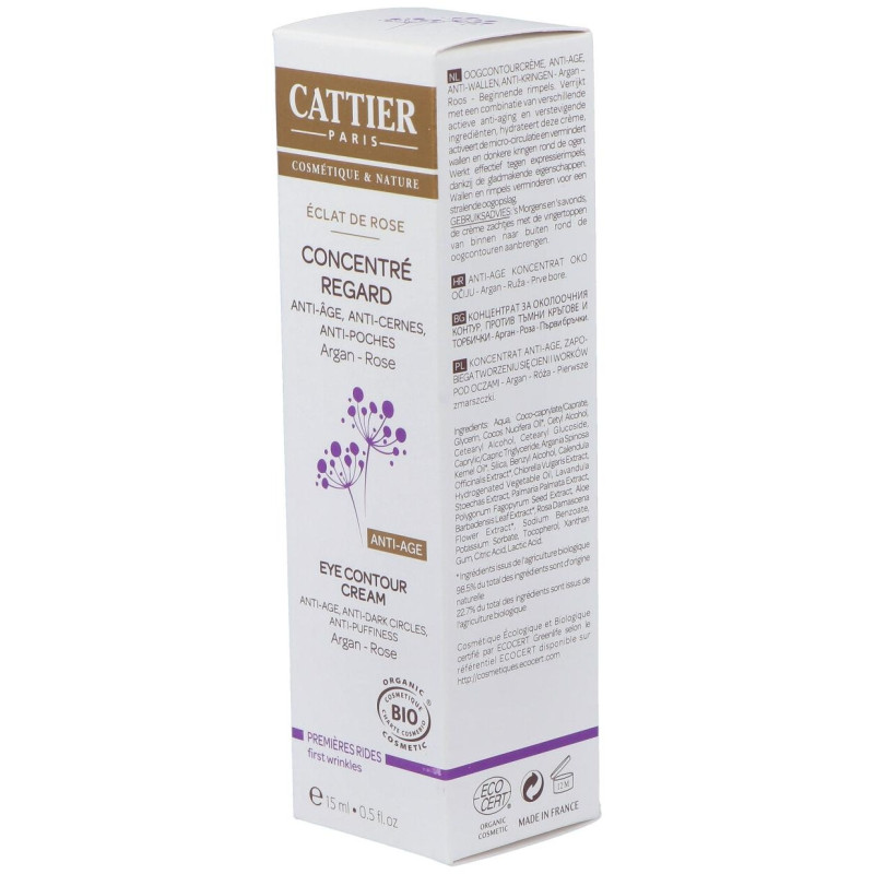 Cattier Concentr Regard Clat De Rose 15 Ml