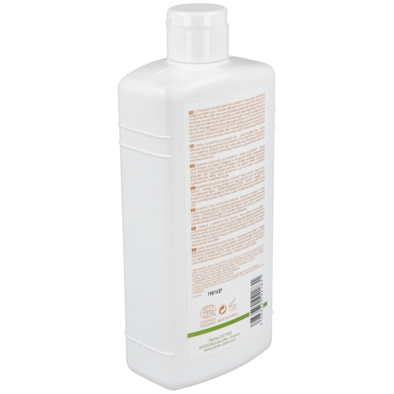 Gel de Ducha y Champu Familiar sin Sulfatos 500ml - Cattier