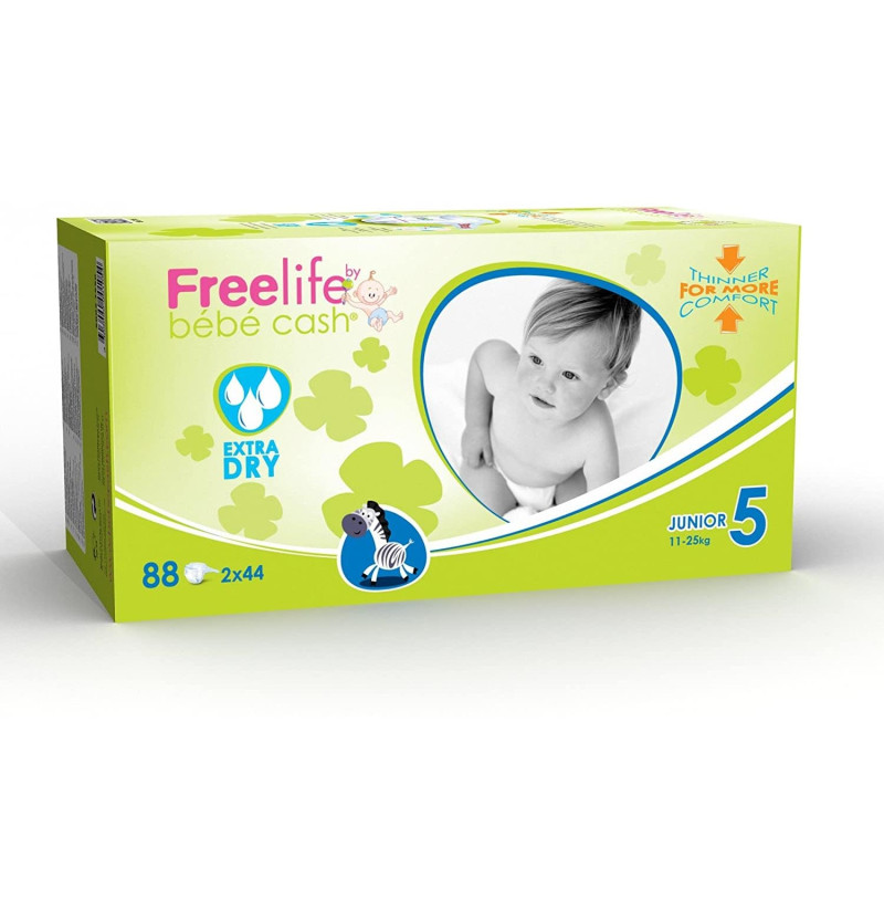 Freelife Bebecash Pañal Infantil (t - 5 44 U) - Ontex Id