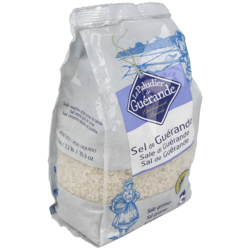 Sal Marina Gris Bretaña Gruesa 1kg - Guerande