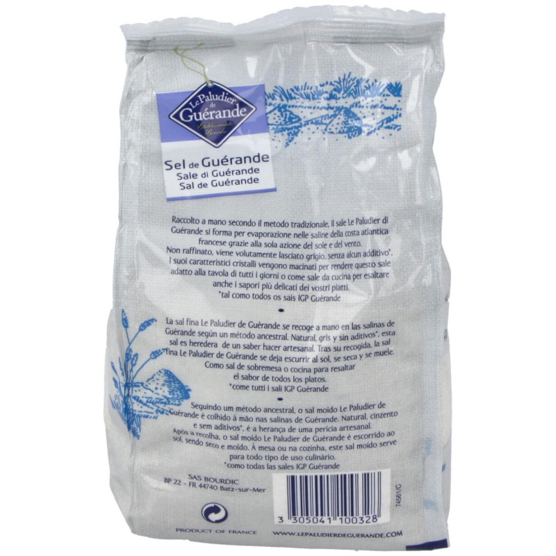 Sal Marina Gris Bretaña Fina 1kg - Guerande