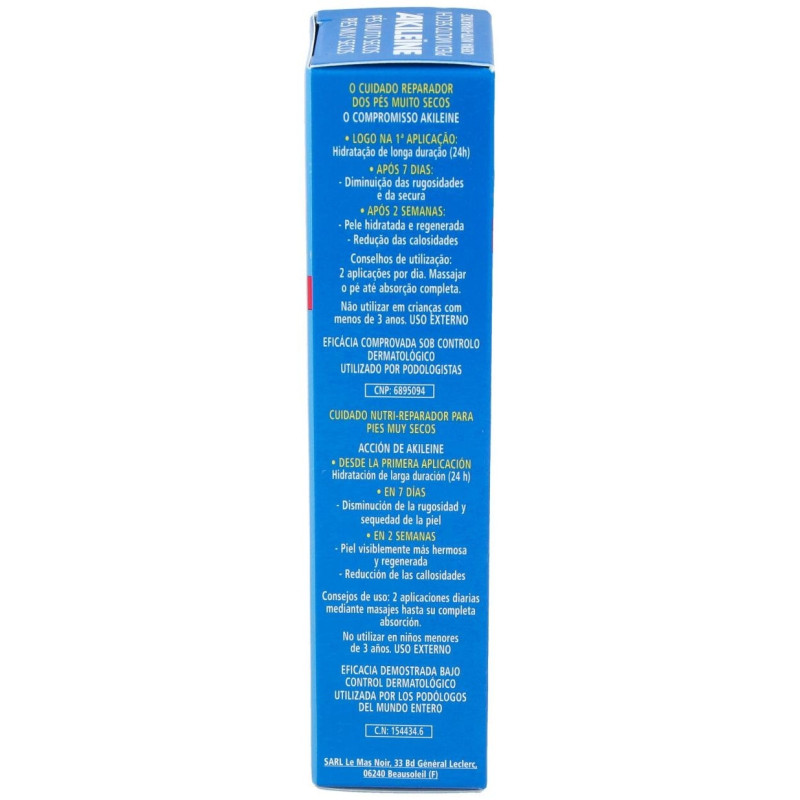 Akileïne Crema Nutri - Reparadora Pies Secos, 50 ml - Akileine