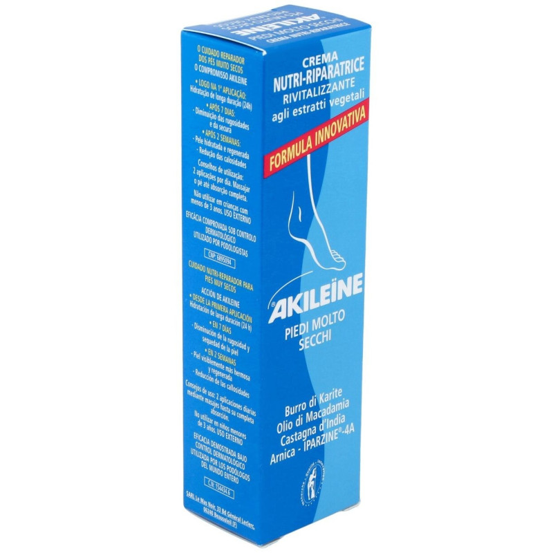 Akileïne Crema Nutri - Reparadora Pies Secos, 50 ml - Akileine
