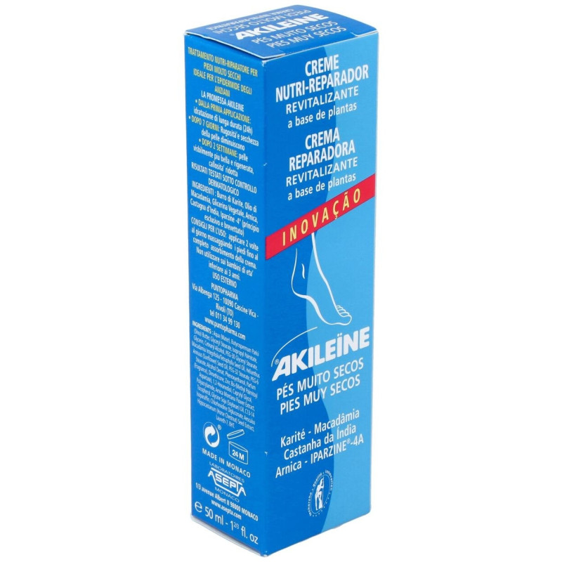 Akileïne Crema Nutri - Reparadora Pies Secos, 50 ml - Akileine