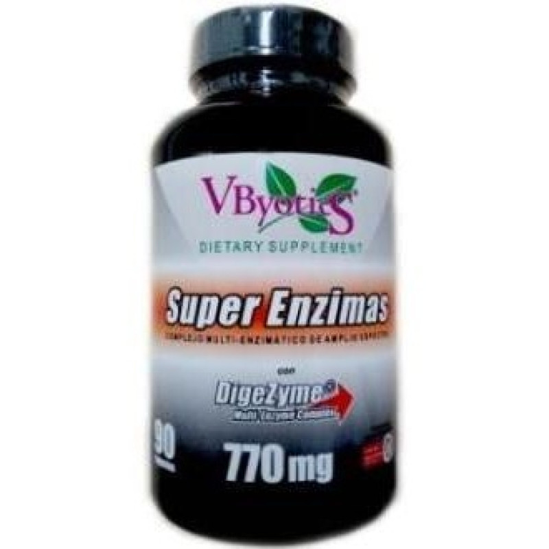Super Enzimas con Dygeszime 90caps - Vbyotics