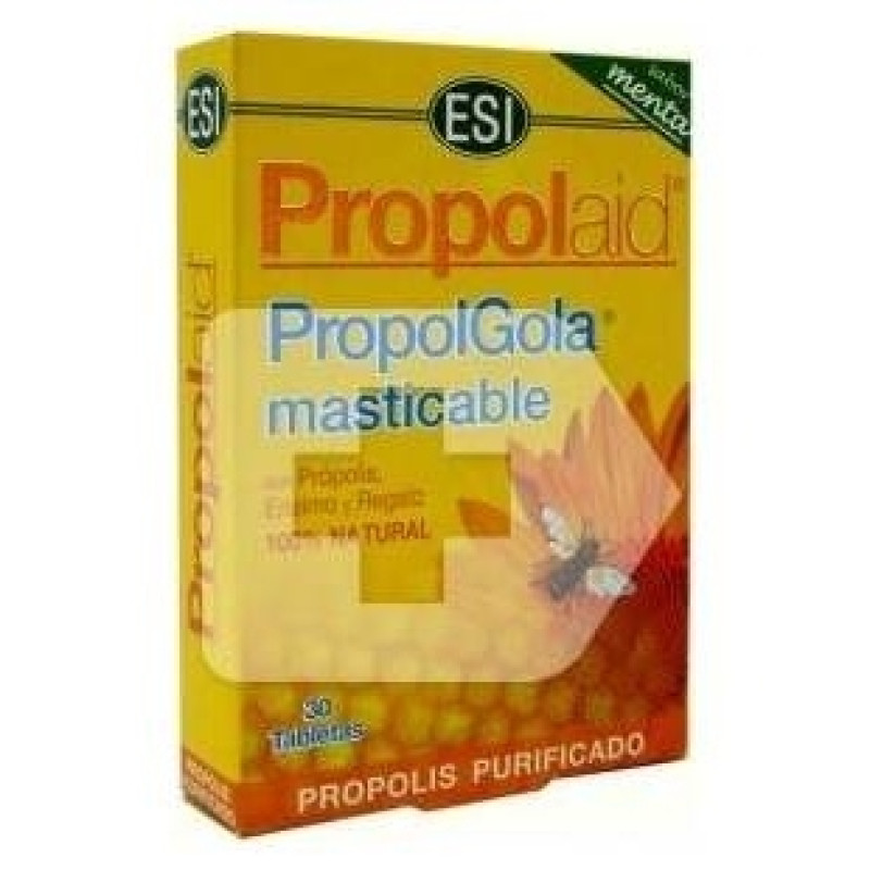 Propolgola Tabletas Masticables de Menta 30 Tabletas - Propolaid