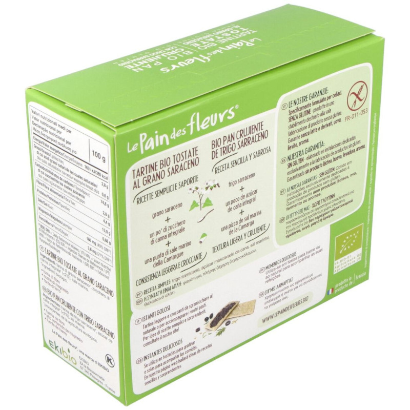 Cracker Trigo Sarraceno 150gr. Bio Sg Vegan - Le Pain Des Fleurs