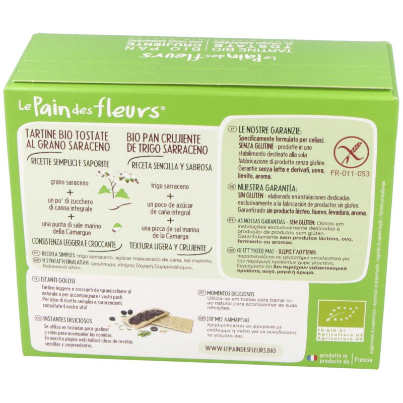 Cracker Trigo Sarraceno 150gr. Bio Sg Vegan - Le Pain Des Fleurs
