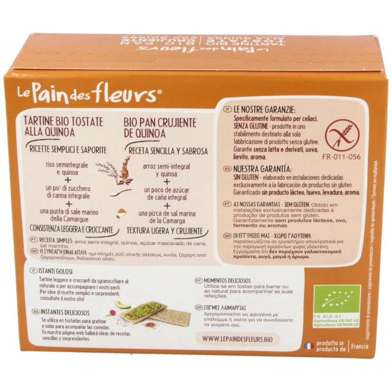 Cracker Quinoa 150gr.bio Sg Vegan - Le Pain Des Fleurs