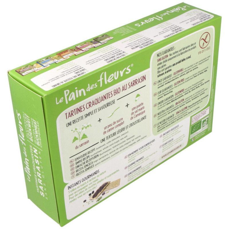 Cracker Trigo Sarraceno 300gr. Bio Sg Vegan - Le Pain Des Fleurs