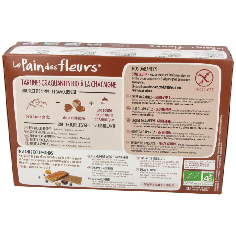 Cracker Castaña 300gr. Bio Sg Vegan - Le Pain Des Fleurs