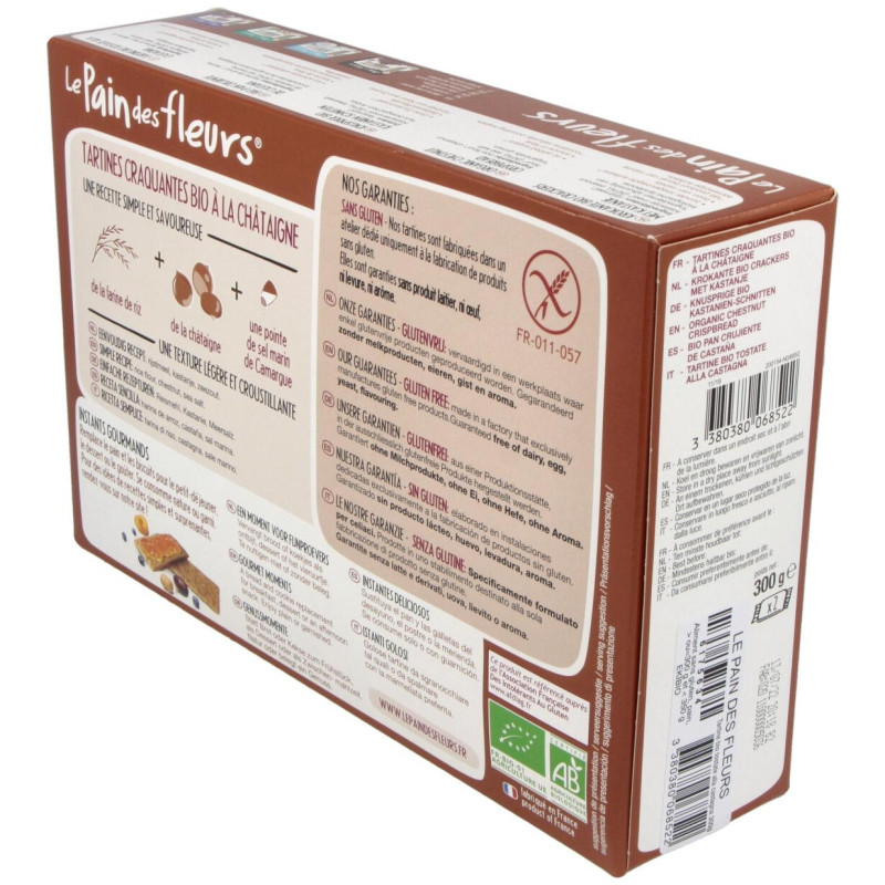 Cracker Castaña 300gr. Bio Sg Vegan - Le Pain Des Fleurs