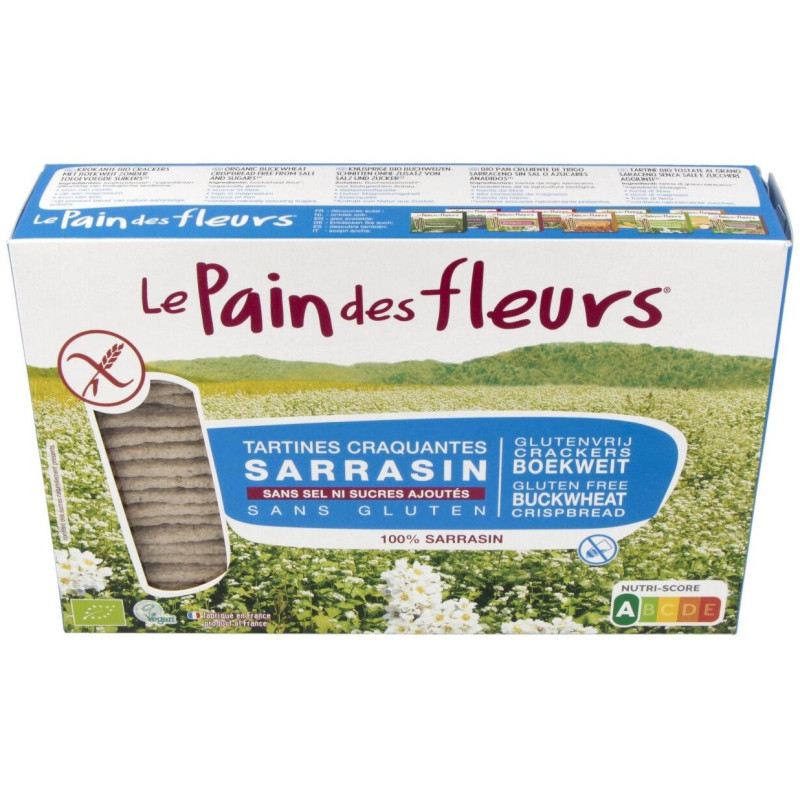 Cracker Trigo Sarraceno 300gr. Bio Sg S/sal Vegan - Le Pain Des Fleurs