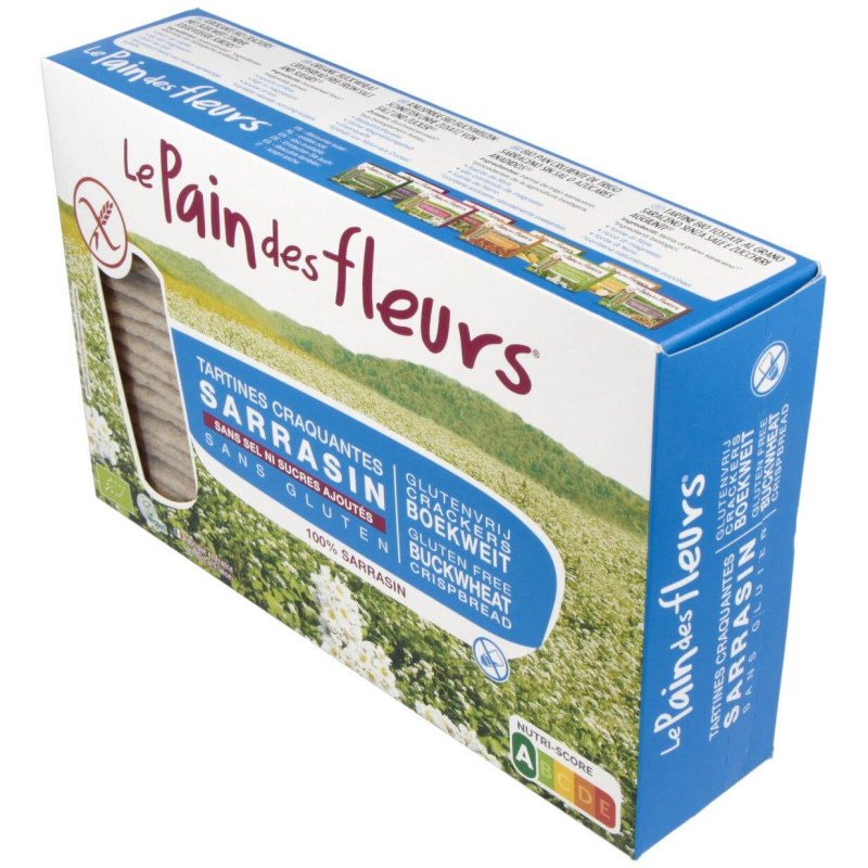 Cracker Trigo Sarraceno 300gr. Bio Sg S/sal Vegan - Le Pain Des Fleurs