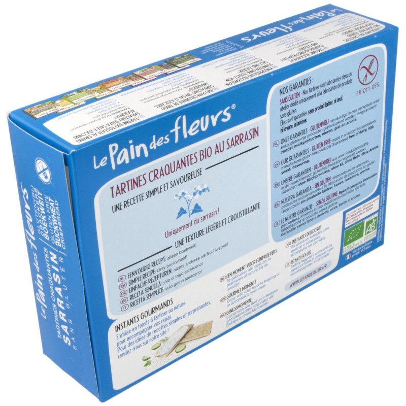 Cracker Trigo Sarraceno 300gr. Bio Sg S/sal Vegan - Le Pain Des Fleurs