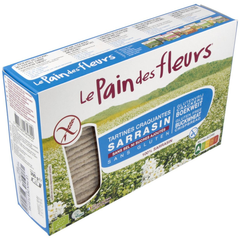 Cracker Trigo Sarraceno 300gr. Bio Sg S/sal Vegan - Le Pain Des Fleurs