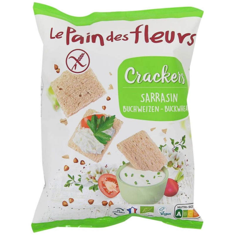 Crackers Sarraseno sin Gluten Vegano 75g - Le Pain Des Fleurs