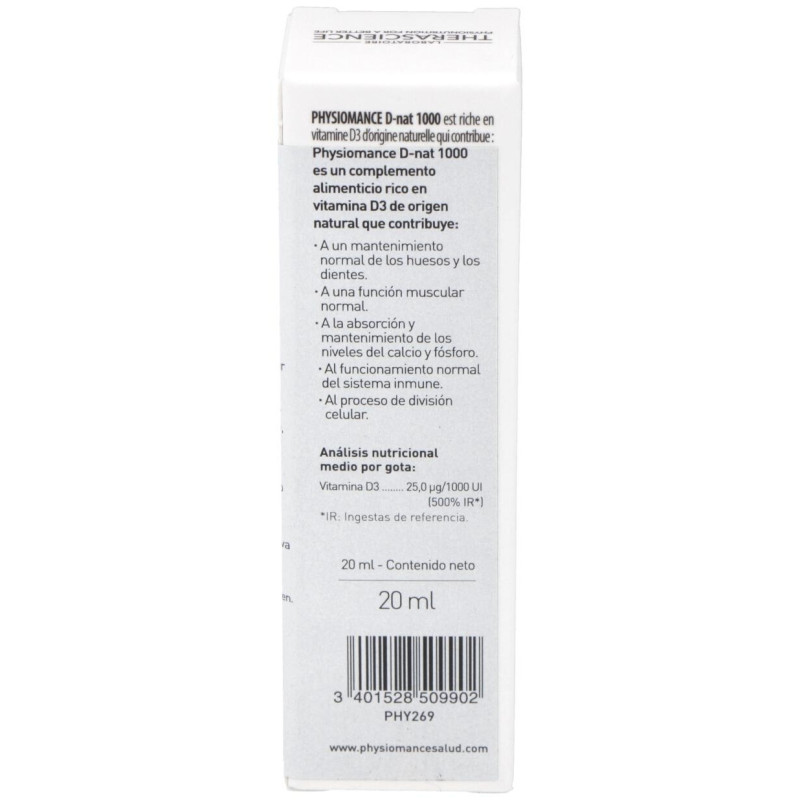 Physiomance D - Nat 1000 Gotas 20ml - Therascience