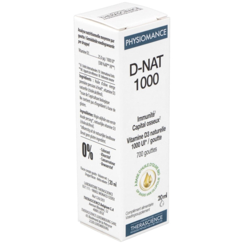 Physiomance D - Nat 1000 Gotas 20ml - Therascience