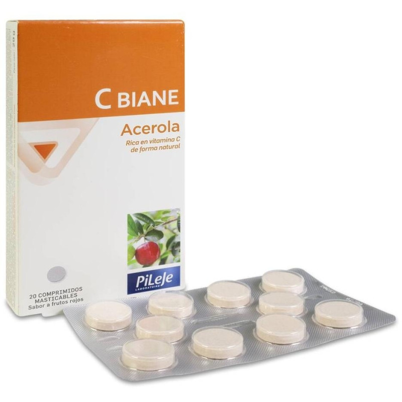 Pileje C-Biane, 20 Comprimidos Masticables