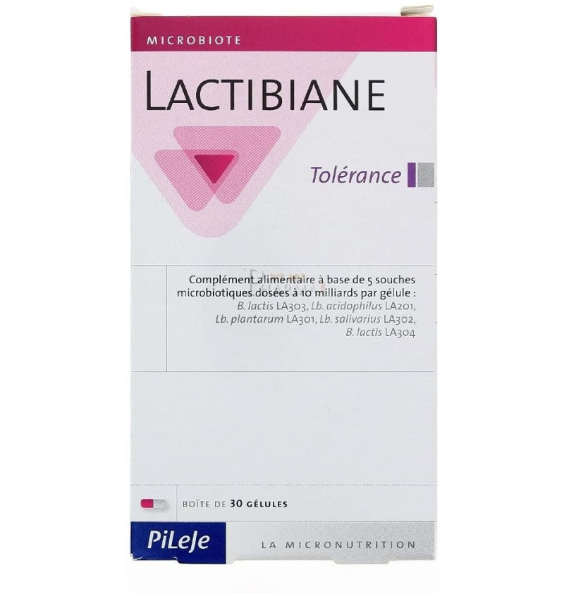 Lactibiane Tolerance Pileje (2,5 g 30 Cápsulas) - Pileje Slu