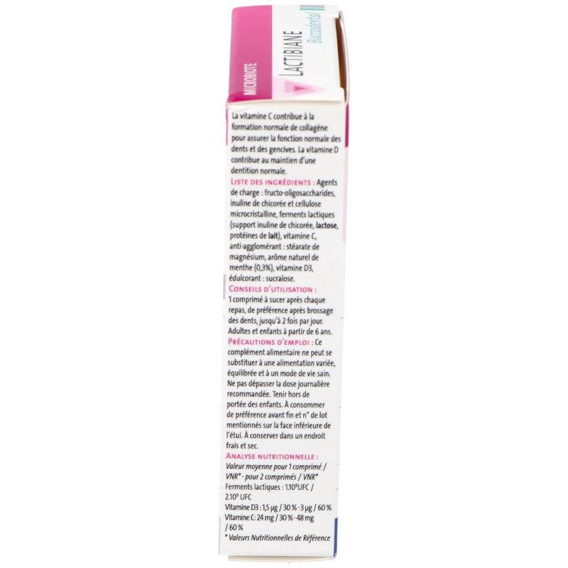 Lactibiane Bucodental 30 Comprimidos para Chupar - Pileje