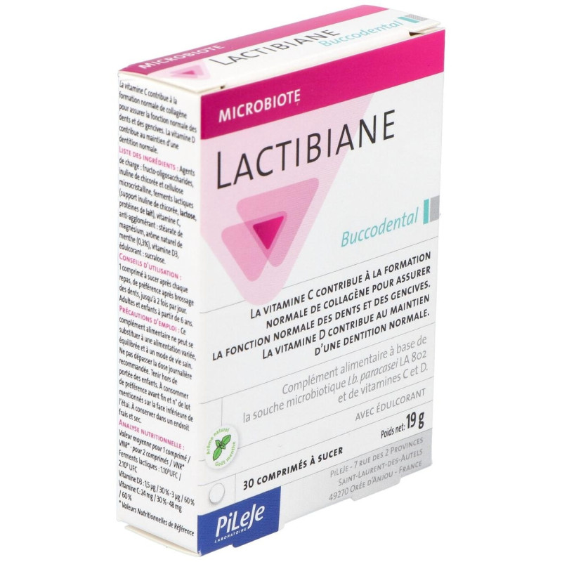 Lactibiane Bucodental 30 Comprimidos para Chupar - Pileje