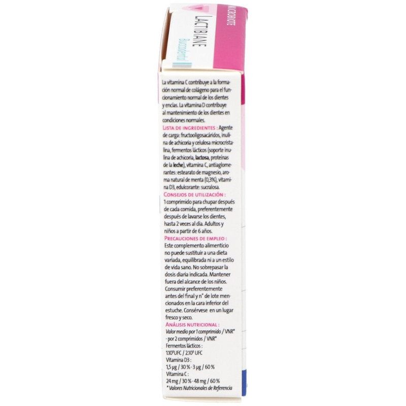 Lactibiane Bucodental 30 Comprimidos para Chupar - Pileje