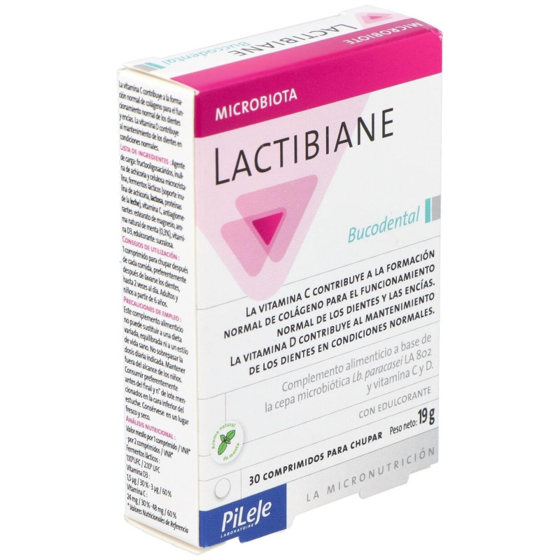 Lactibiane Bucodental 30 Comprimidos para Chupar - Pileje