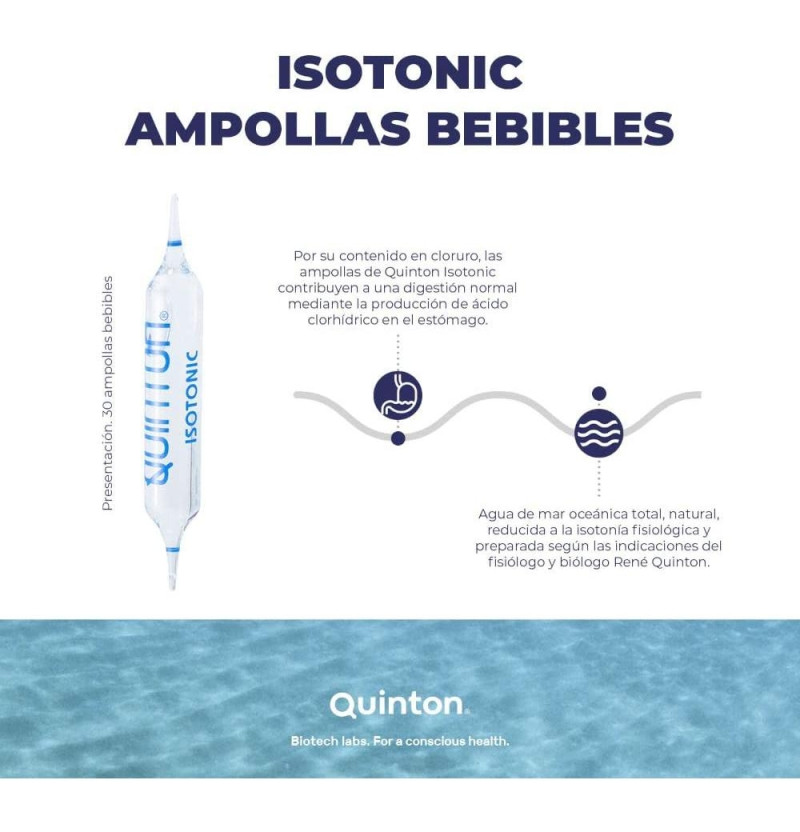 Isotonic (30 Ampollas Bebibles 10 ml) - Quinton