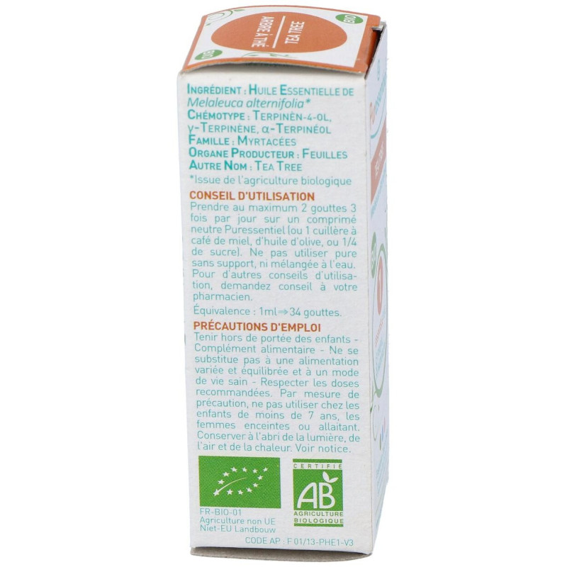 Arbol Del Te Aceite Esencial Bio 10Ml.