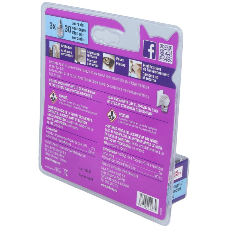 Feliway Classic Pack Recambio 3Meses