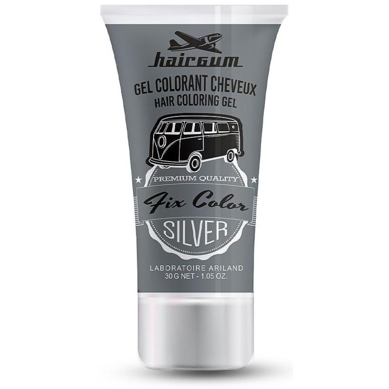 Fix Color Gel Colorante Cabello Plateado 30ml - Hairgum
