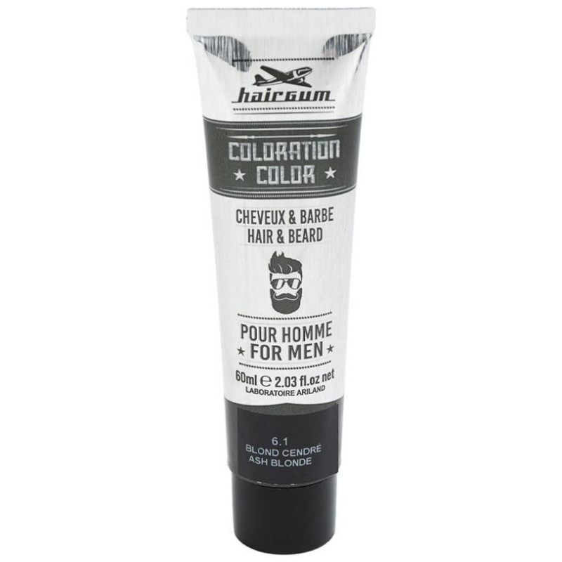 Coloration Tinte Para Barba Y Cabello 6.1-Rubio Ceniza 60 Gr