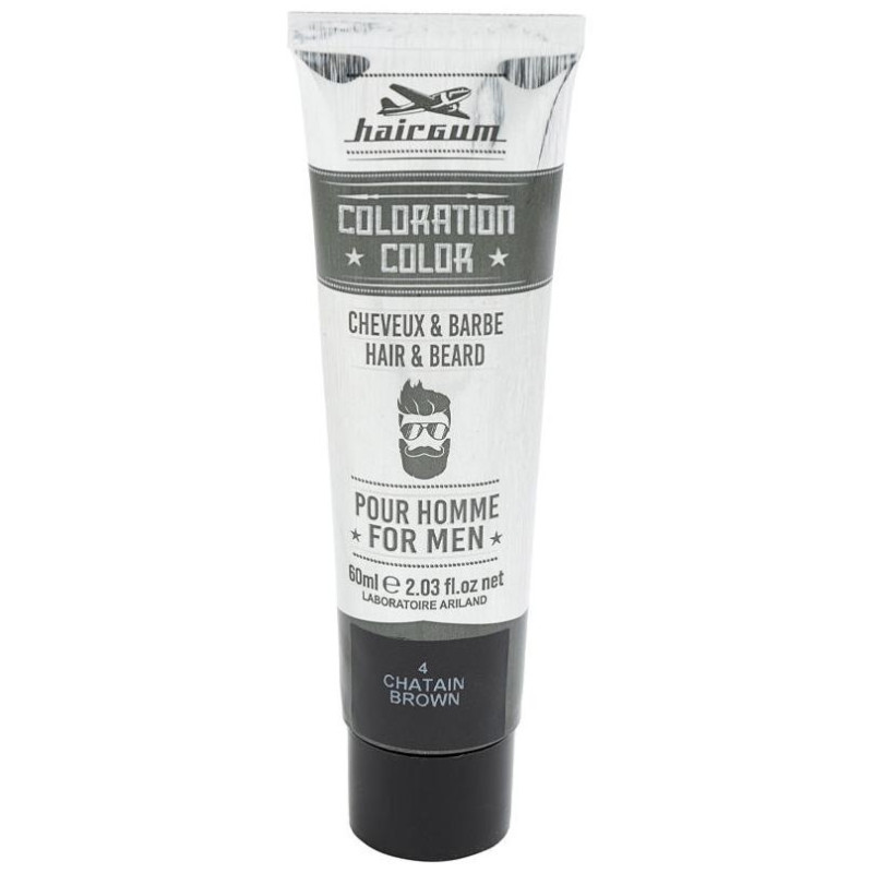 Coloration Tinte Para Barba Y Cabello 4-Castaño 60 Gr
