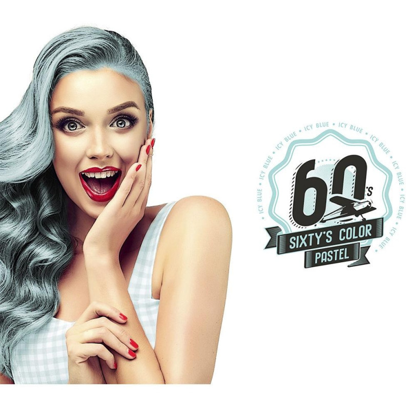 Sixty's Color Hair Color Icy Blue 60ml - Hairgum