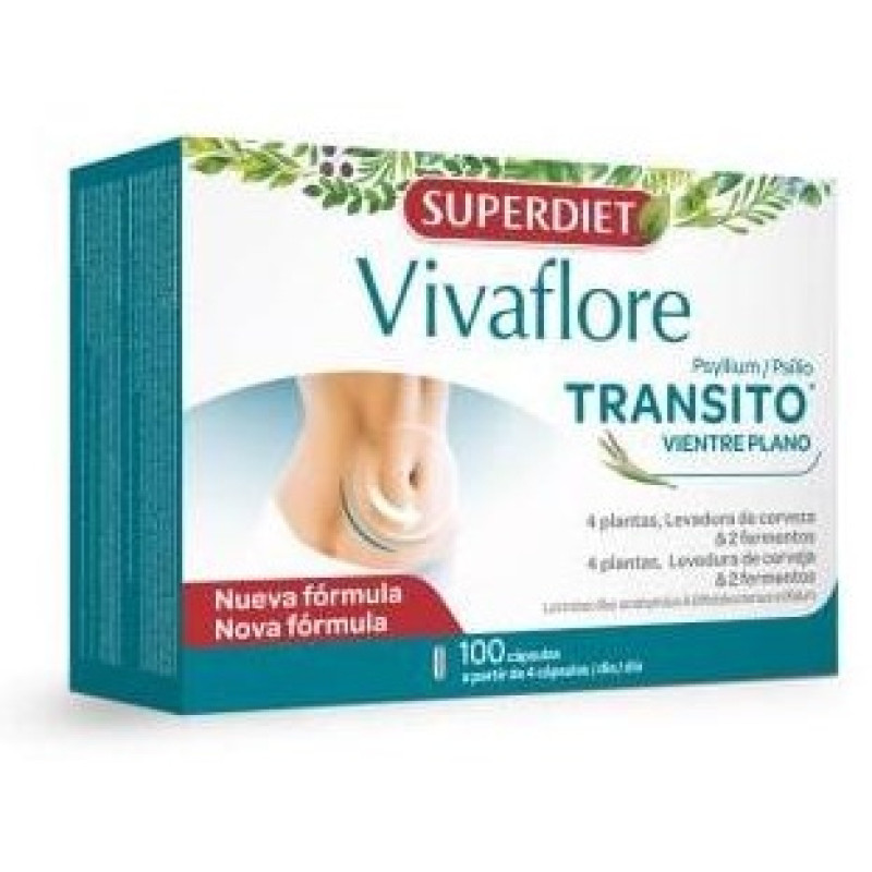 Superdiet Vivaflore Transit 400mg 100caps - Super Diet