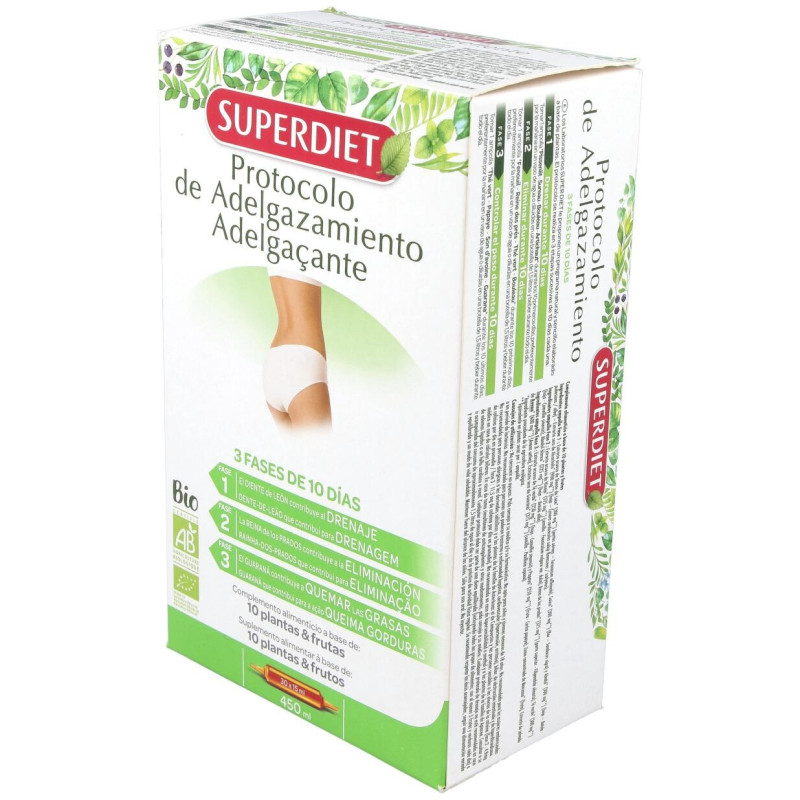 Super Diet Protocole Minceur 30 Ampoules De 15Ml