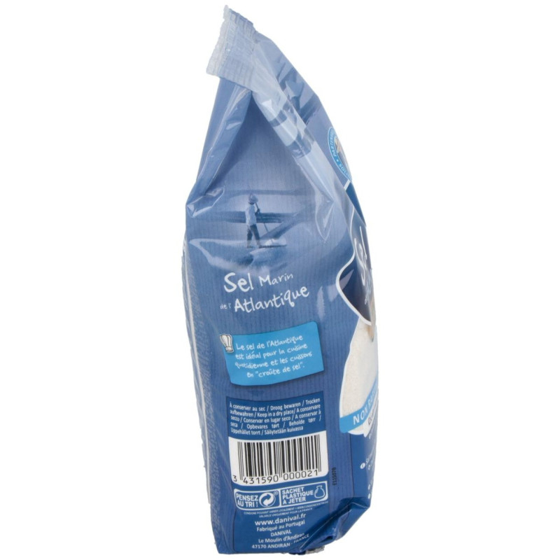 Sal Marina Atlantica Fina Sin Refinar 1Kg.