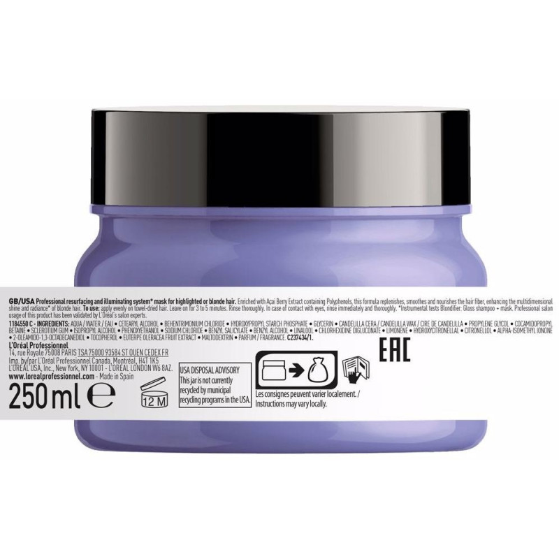 Blondifier Mascarilla 250 ml - L'oral Professionnel Paris
