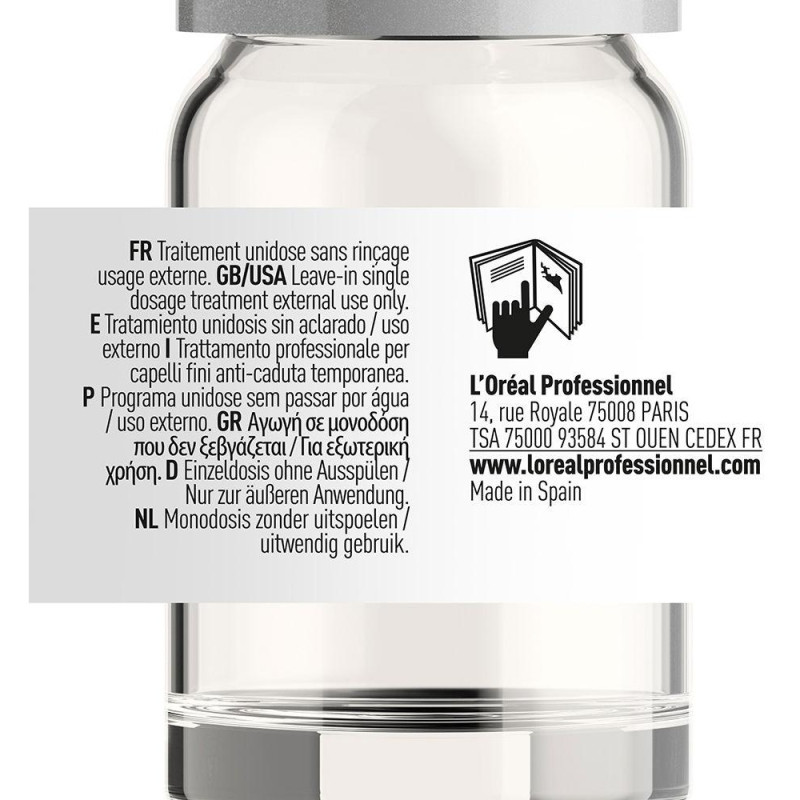Aminexil Advanced Ampollas Enriquecidas con Activos Dermatológicos para Cabello 10 X 6 ml - L'oral Professionnel Paris