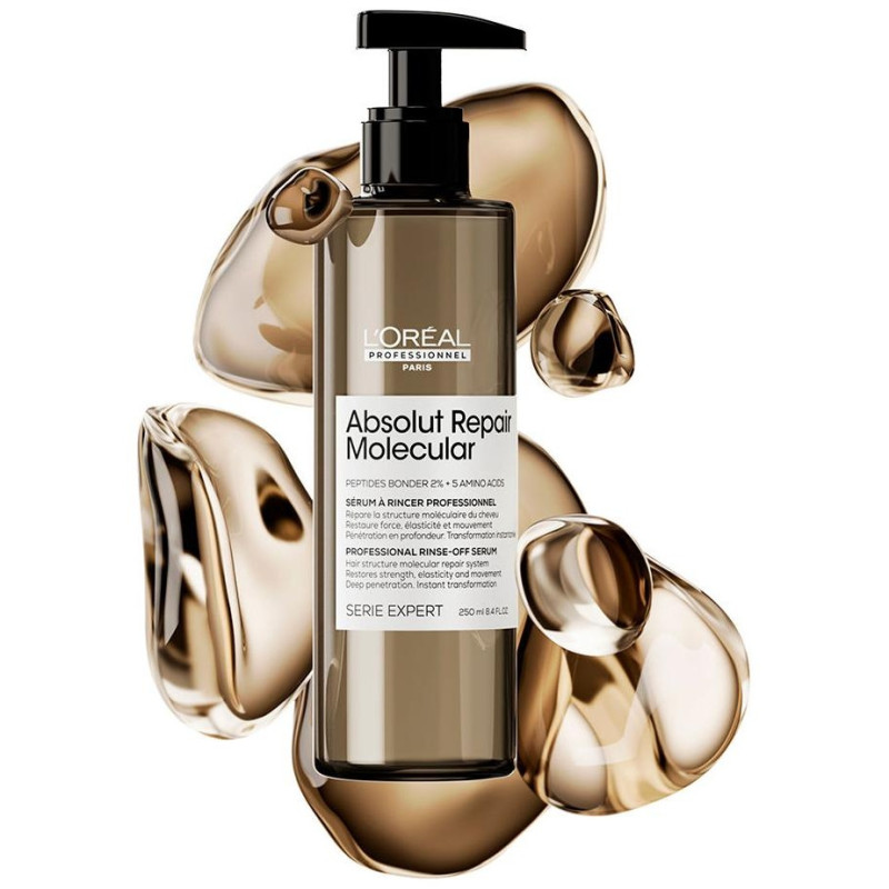 Absolut Repair Molecular Sérum Tratamiento Con Aclarado Profesional Para Cabello Dañado 250 Ml