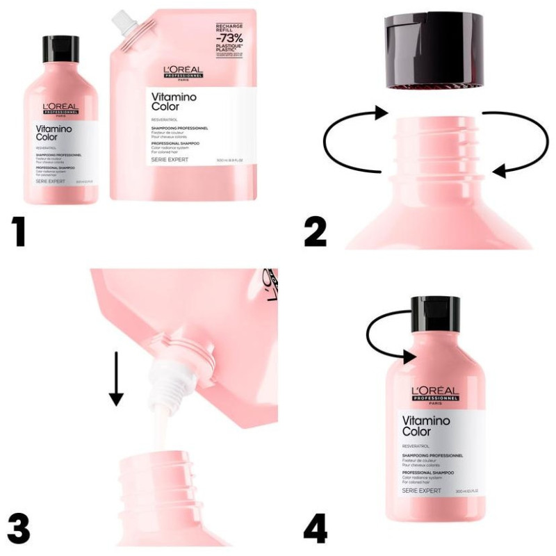 Vitamino Color Champú Recarga 500 ml - Loral Professionnel Paris