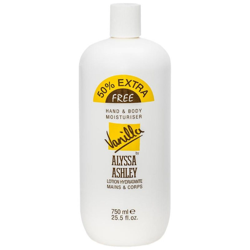 Vanilla Hand And Body Moisturiser 750ml - Alyssa Ashley