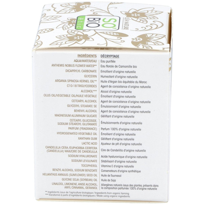So Bio Etic Crema De Día Ácido Hialurónico Y Argán 50Ml
