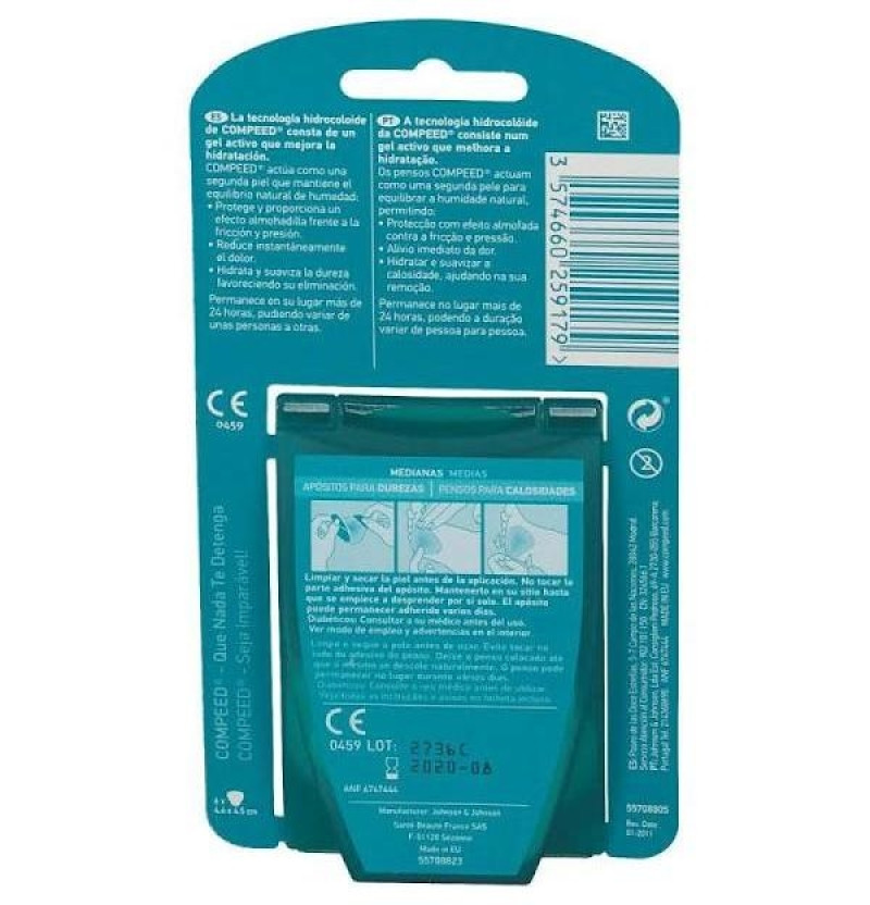 Compeed Durezas - Hidrocoloide (t - Med 6 U) - Hra Pharma